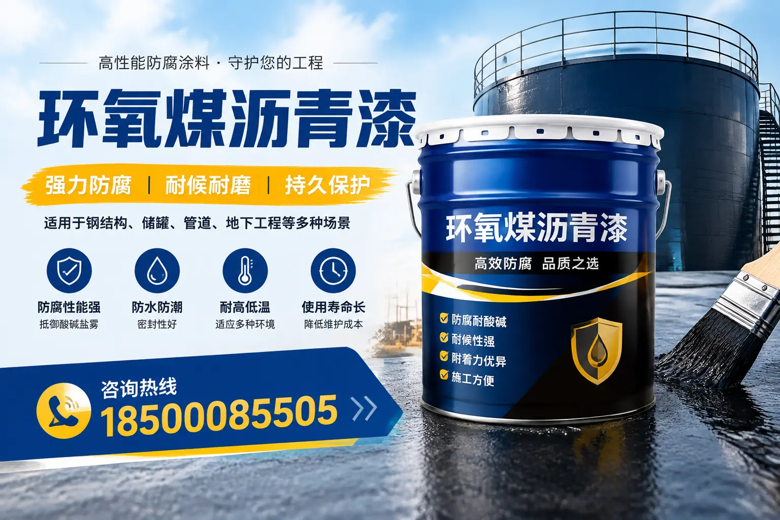 环氧煤沥青漆在工业中的应用，海南企业的选择